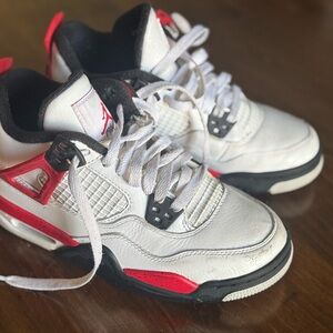 Air Jordan 4 Retro Red Cement - Big Kids Size 3.5